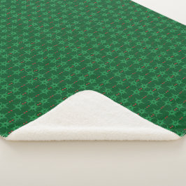 Manta Sherpa Mod Garland Green Sherpa Blanket (3 tamaños)