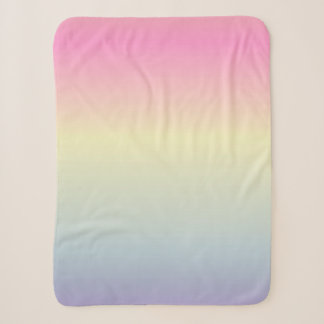 Manta Sherpa moda giratoria unicornio arcoiris púrpura rosa
