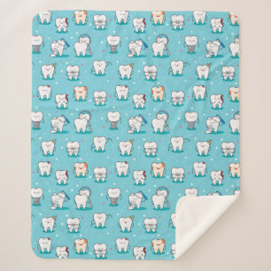 Manta Sherpa Modelo dental lindo