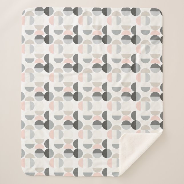 Manta Sherpa Modelo escandinavo del semicírculo del estilo (Anverso)