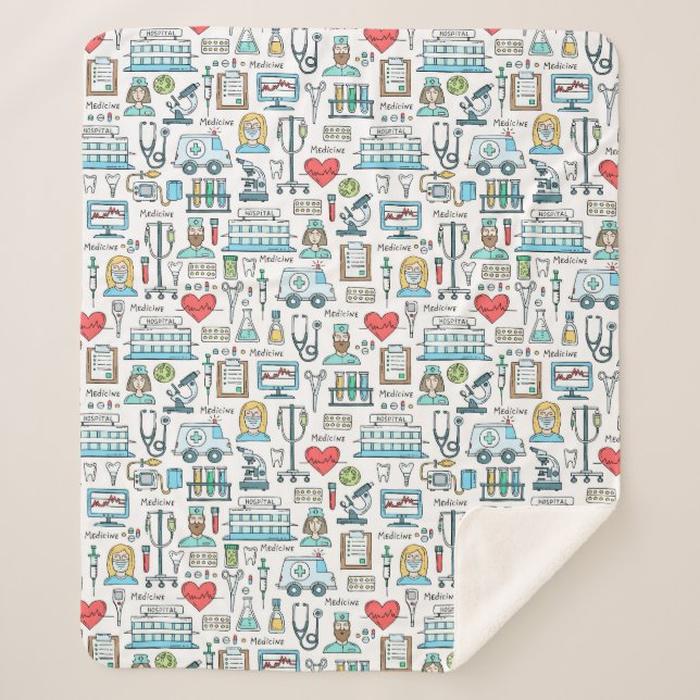 Manta Sherpa Modelo médico del diseño (Anverso)