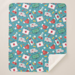 Manta Sherpa Modelo médico del icono