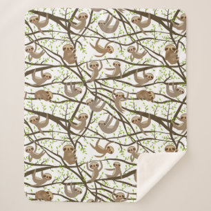 Manta Sherpa Modelo sonriente de la pereza