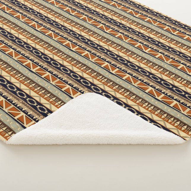 Manta Sherpa Modelo tribal africano étnico (3/4)