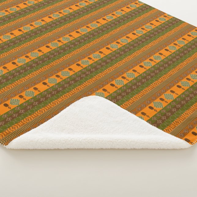 Manta Sherpa modelo tribal africano étnico (3/4)