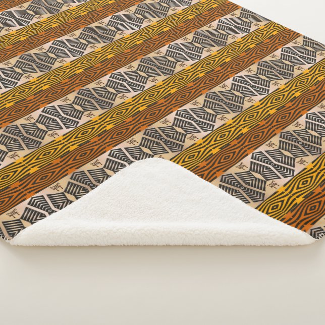 Manta Sherpa modelo tribal africano étnico (3/4)