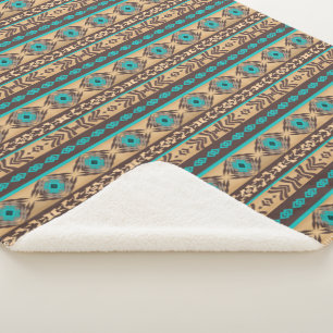 Manta Sherpa Modelo tribal étnico al sudoeste