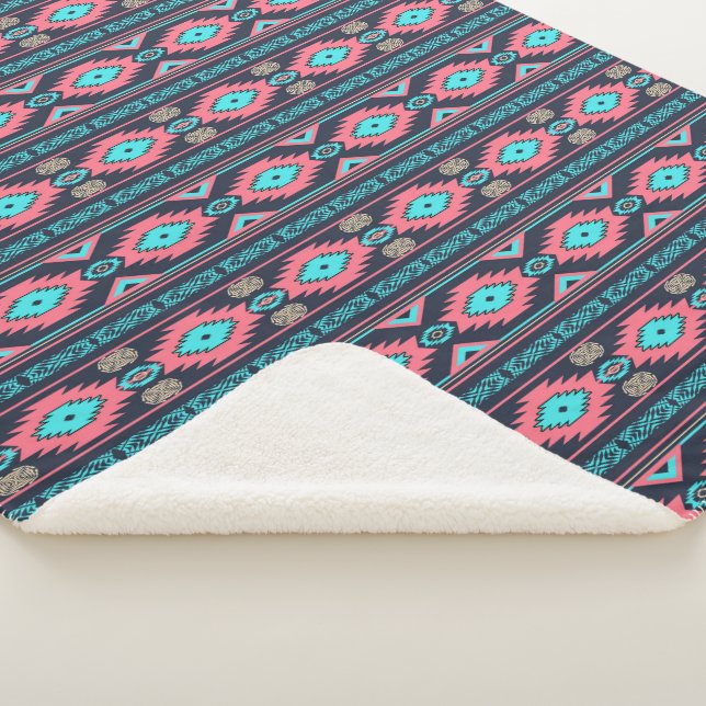 Manta Sherpa Modelo tribal étnico al sudoeste (3/4)