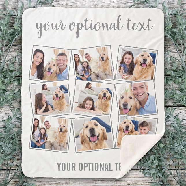 Manta Sherpa Modern 9 Photo Collage (Subido por el creador)