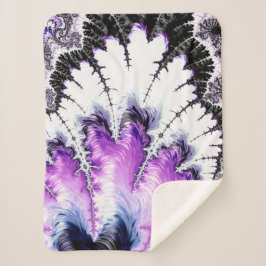 Manta Sherpa Moderno degradado colorido arte fractal