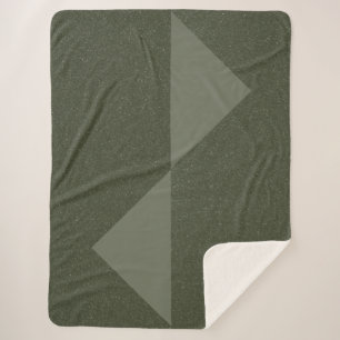 Manta Sherpa Moderno Moss Green Sherpa Blanket - Un regalo acog