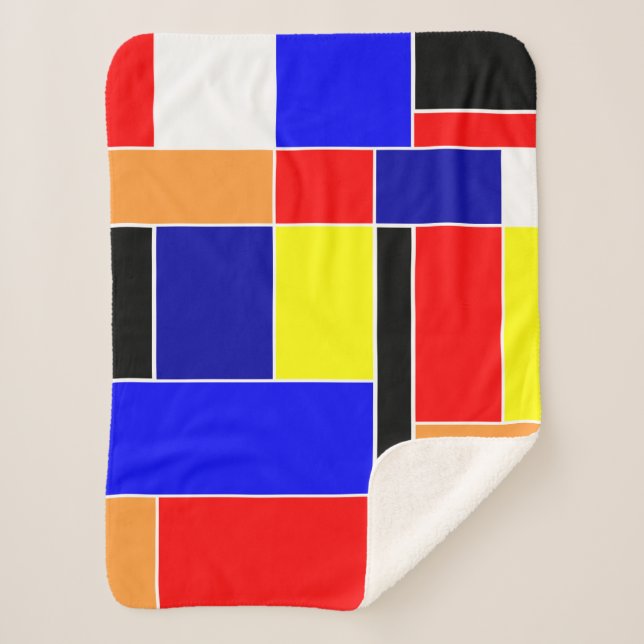 Manta Sherpa Mondrian #48 (Anverso)