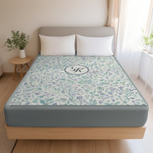 Mongrama de lavanda y hoja verde