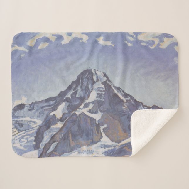 Manta Sherpa Monje Monje Con Nubes (Ferdinand Hodler) (Anverso (horizontal))