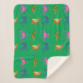 Manta Sherpa Monkey Blanket