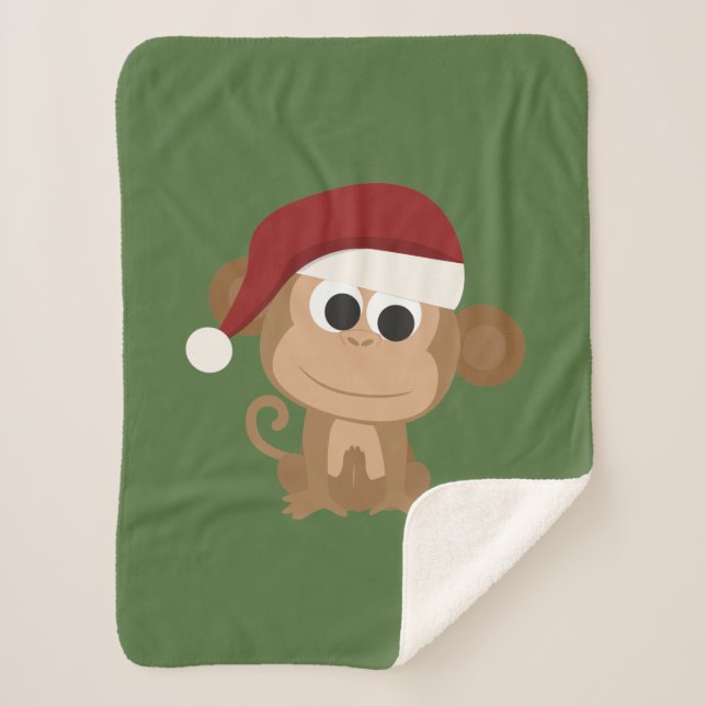 Manta Sherpa Monkey Fleece Blanket (Anverso)