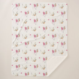 Manta Sherpa Monkey Party Birthday Cadeaupapier II