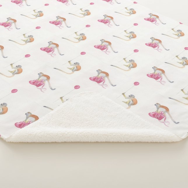 Manta Sherpa Monkey Party Birthday Cadeaupapier II (3/4)