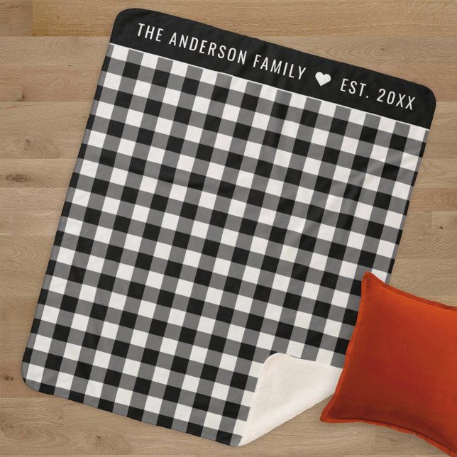 Manta Sherpa Monograma acogedor de la familia de las guarnicion (Subido por el creador)