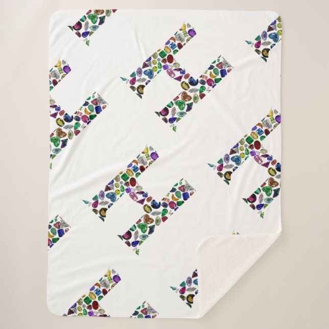 Manta Sherpa Monograma H (Anverso)