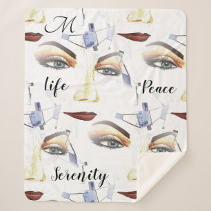 Manta Sherpa Monograma Moda femenina Obra artística