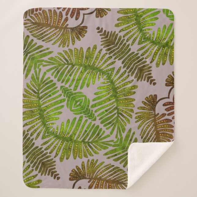 Manta Sherpa Monstera (Anverso)