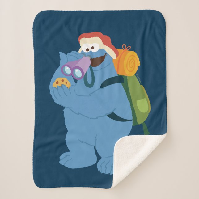 Manta Sherpa Monstruo de la cookie busca cookies (Anverso)
