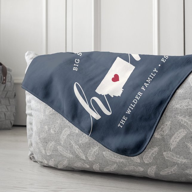 Manta Sherpa Montana Home State Personalizado (Subido por el creador)