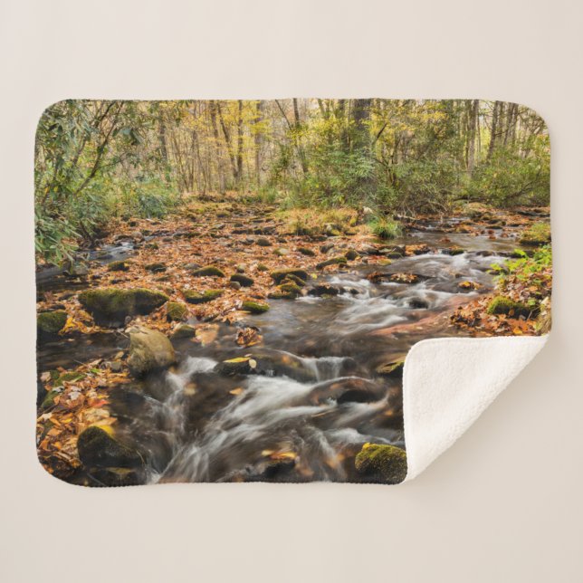 Manta Sherpa Montañas Cataloochee Creek NC Great Smoky (Anverso (horizontal))