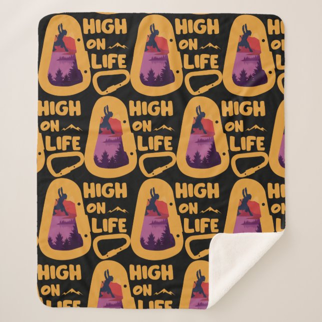 Manta Sherpa Montañas del alpinismo (Anverso)