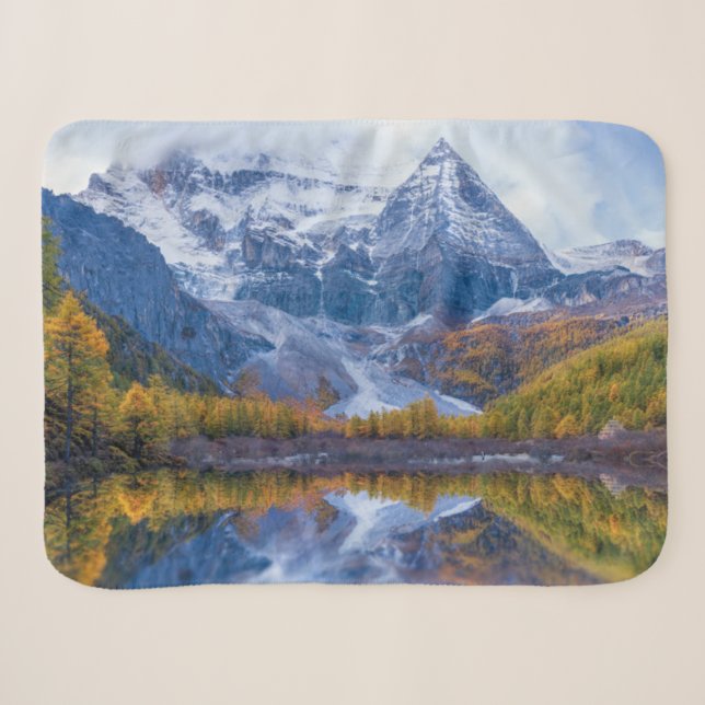 Manta Sherpa Montañas | Montañas Himalaya, China (Anverso (horizontal))