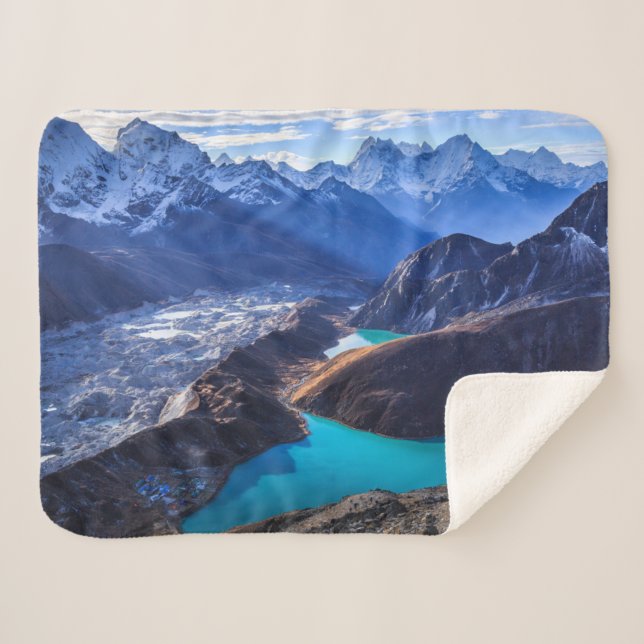 Manta Sherpa Montañas | Montañas Himalaya, Perú (Anverso (horizontal))