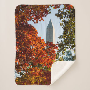 Manta Sherpa Monumentos Monumento a Washington en otoño