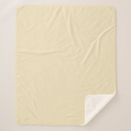 Manta Sherpa Moon pálida sólida amarillo