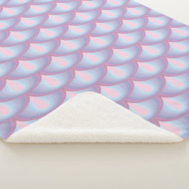 Manta Sherpa Moonstone Scales Sherpa Blanket