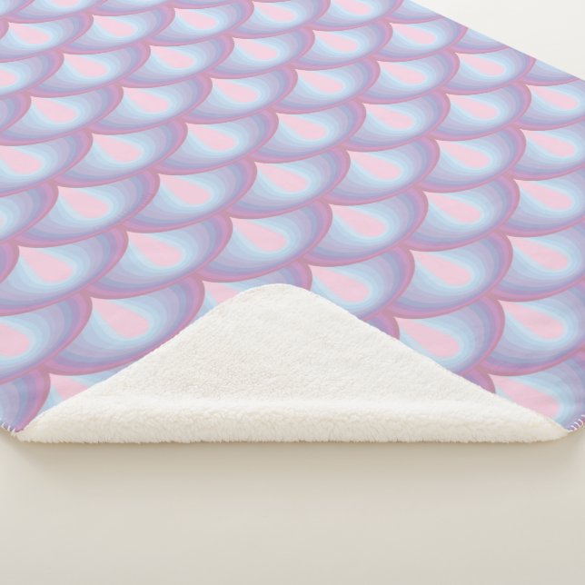 Manta Sherpa Moonstone Scales Sherpa Blanket (3/4)
