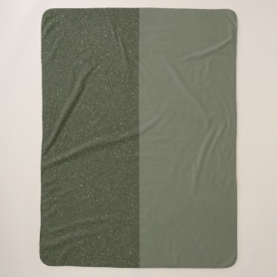 Manta Sherpa Moss Green Split Sherpa Blanket