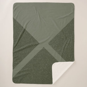 Manta Sherpa Moss Green Split Sherpa Blanket