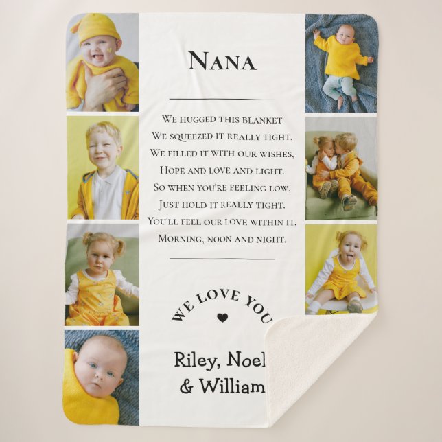 Manta Sherpa Mother's Day Grandma Grammy Nana from Grandkids (Anverso)