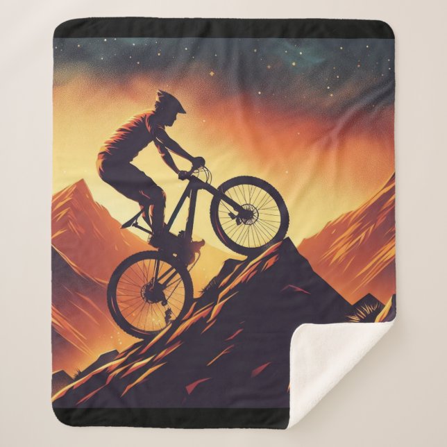 Manta Sherpa Motivación de la bicicleta, la bicicleta, el cicli (Anverso)