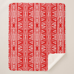 Manta Sherpa Motivos tribales étnicos Patrón de rayas