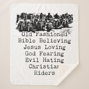 Manta Sherpa Motocicleta cristiana para la fama graciosa de Gua