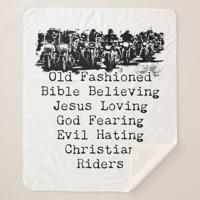 Manta Sherpa Motocicleta cristiana para la fama graciosa de Gua (Anverso)