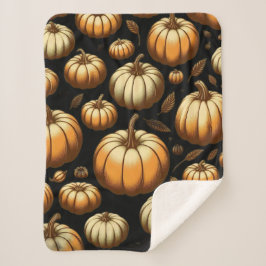 Manta Sherpa Muchas calabazas