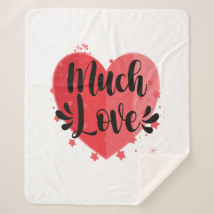 Manta Sherpa Mucho amor, gran corazón