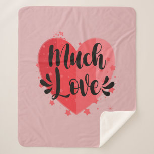 Manta Sherpa Mucho amor, gran corazón