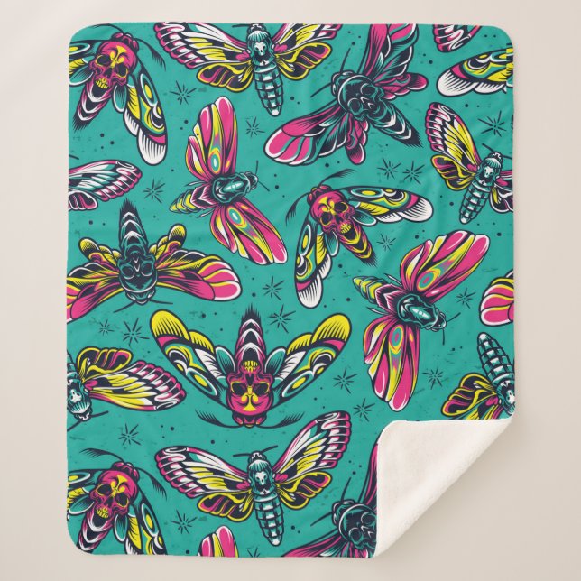 Manta Sherpa Muerte Moth (Anverso)