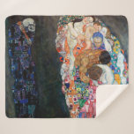 Manta Sherpa Muerte y vida | Gustav Klimt |<br><div class="desc">Death and Life es una pintura de 19010-15 de Gustav Klimt.</div>