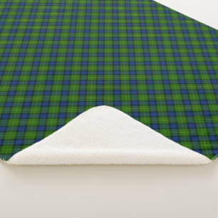 Manta Sherpa Muir Moore tartan color azul