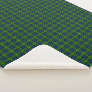 Manta Sherpa Muir Moore tartan color azul